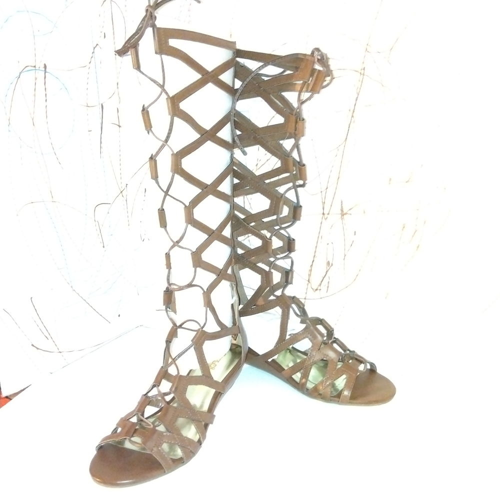 Carlos by Carlos Santana Brown New Gladiator Sandals